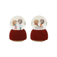 2A 9X13CM LIGTH UP VALENTINE SNOWGLOBES 2XAAA BATTERY