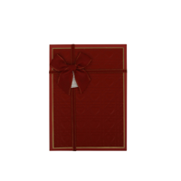 3/SET RED EMBOSSED HEART GIFT BOX S:23X17X7CM, M: 26X19X8CM, L:29X21X9.8CM