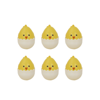 6PK 6.5CM CHICK IN EGG