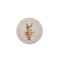 20PK 18CM PINK BALLERINA PAPER PLATE