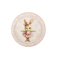 20PK 23CM PINK BALLERINA PAPER PLATE