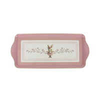 32.3X14CM PINK BALLERINA MELAMINE TRAY