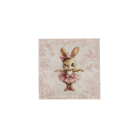 20PK 33X33CM 2PLY PINK BALLERINA NAPKINS