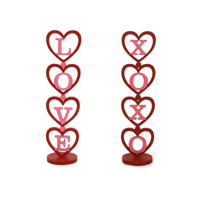 2A 8.8X7.5X31CM MDF LOVE & XOXO SIGN