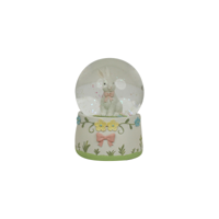 15CM POLYRESIN EASTER SNOWGLOBE