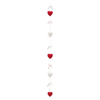 1.8M HANGING HEART GARLAND