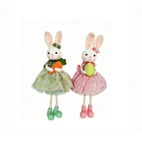 2A 22CM EASTER BUNNY FAIRIES W/DANGLING LEGS
