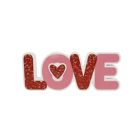 30X12X2.9CM MDF LOVE SIGN