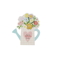 13X15X1CM MDF WATERING CAN W/FLORALS & INSPIRATIONAL MESSAGE FOR MUM