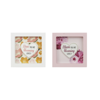 2A 13X13X2.5CM MDF PLAQUE W/INSPIRATIONAL WORDS FOR MUM & NAN