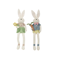 24X15X117CM PLUSH DANGLY LEGS MR & MRS BUNNY