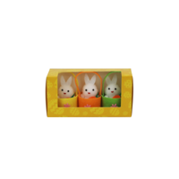 3PK 6CM BUNNYS IN BOX W/PDQ