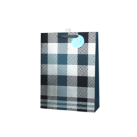 XL 31X42X12CM TARTAN GIFT BAG