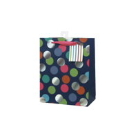MED 18X23X10CM VIVID DOT GIFT BAG
