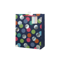 LRG 26X32X12CM VIVID DOT GIFT BAG