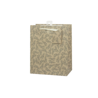 MED 18X23X10CM FERN LEAF GIFT BAG