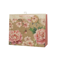 XL HORIZONTAL 38X31X11CM FLORAL GIFT BAG