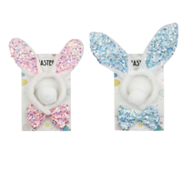 2A 3PC BUNNY DRESS UPS PINK & BLUE