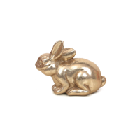 16X22CM GOLD GLITTER BUNNY