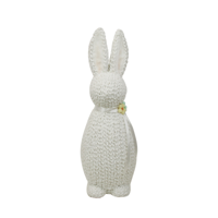 64CM WHITE ROPE WOVEN BUNNY