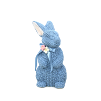 40CM BLUE ROPE WOVEN BUNNY