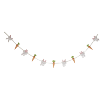 2M EASTER BOWS & CARROTS BUNTING