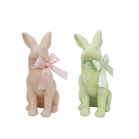 2A BEADED BUNNY MINT & PINK