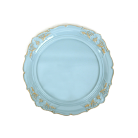 34CM PALE BLUE MELAMINE PLATTER