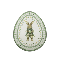 35X28.5X1.5CM MELAMINE EGG SHAPE PLATTER