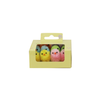 12PK 3CM PASTEL CHICKS