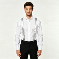 METALLIC SILVER SUSPENDER