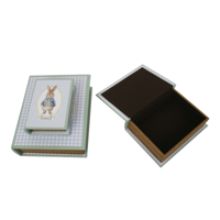 S3 MR BUNNY STORAGE BOOKS S17.5X12.5X4CM M22X17X5.5CM L27X22X7CM