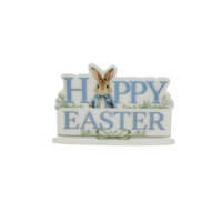25X20CM MDF MR BUNNY HAPPY EASTER SIGN