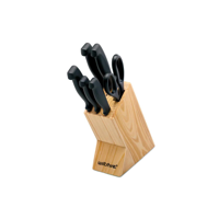 WILTSHIRE LASER BASIC KNIFE BLOCK SET 7pc (*WLTW1081*) = PACK OF 4 X SETS