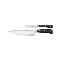WUSTHOF CLASSIC IKON BLACK KNIFE SET 2 PIECE (1120360205W) (*28021*) =  1 X EACH
