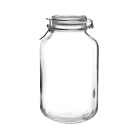 BORMIOLI ROCCO FIDO JAR 4.0lt CLEAR LID (1.49260) (*340-006*) = PACK OF 6 X EACHES