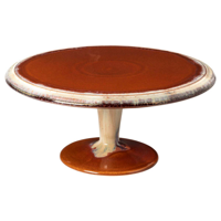 CASAFINA POTERIE FOOTED PLATE 332x142mm CARAMEL (ZAP331-LAT) (*401263*) =  1 X EACH