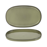 REVOL CARACTERE OVAL SERVICE PLATE 355x218mm CARDAMON (*RV652762*) = PACK OF 4 X EACHES