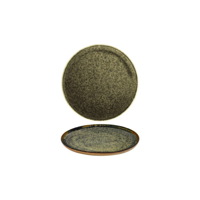 SERAX SURFACE MEDIUM ROUND PLATE 240x15mm INDI GREY (*SERAXB5116202B*) = PACK OF 8 X EACHES