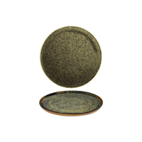 SERAX SURFACE LARGE ROUND PLATE 270x15mm INDI GREY (*SERAXB5116203B*) = PACK OF 8 X EACHES