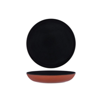TERRES DE REVES ROUND PASTA PLATE 235x45mm DARK BLUE/RUST (*SERAXB5116179*) = PACK OF 4 X EACHES