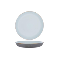TERRES DE REVES ROUND PASTA PLATE 235x45mm L-BLUE/SMOKEY BLU (*SERAXB5116180*) = PACK OF 4 X EACHES