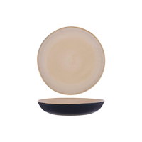 TERRES DE REVES ROUND PASTA PLATE 235x45mm DARK GREY/D-BLUE (*SERAXB5116178*) = PACK OF 4 X EACHES