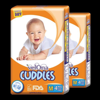 Velona Cuddles Classic Premium Nappies Medium (6kg - 10kg) - Pack of 272