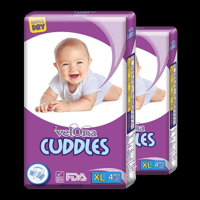 Velona Cuddles Classic Premium Nappies X-Large (12kg - 18kg) - Pack of 240