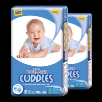 Velona Cuddles Classic Premium Nappies Large (9kg - 14kg) - Pack of 256