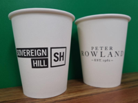 Custom Printed Coffee Cups Available in 80mm Slim And Standard 90mm Sizes - We are Compostables!ss