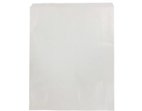Medium White Milly Paper Bags 500mm(L) x 350mm(W) + 71mm(G) - Pack of 250