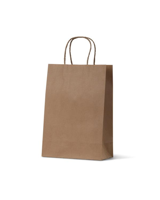 Junior Brown Loop Handle Paper Carry Bags 290mm(L) x 200mm(W) + 100mm(G) - EACH =1 / BOX=250