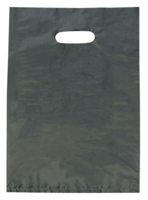 Small Black LDPE Gloss Boutique Bags Plastic 360mm(L)x 255mm(W) - Box of 1,000